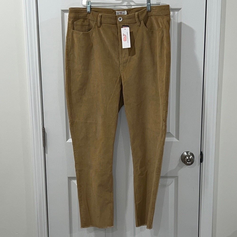 Vineyard Vines Straight Crop High Rise Pants 33 NWT